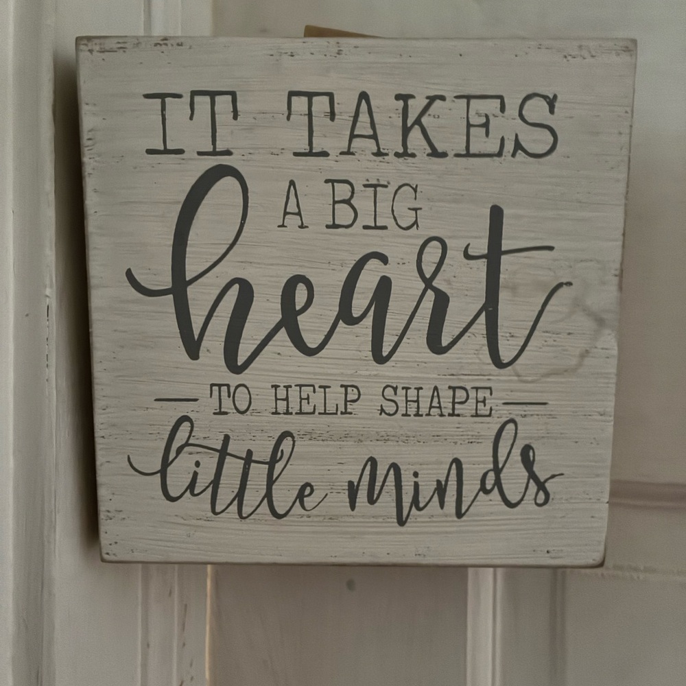Gray Inspirational Wall Sign